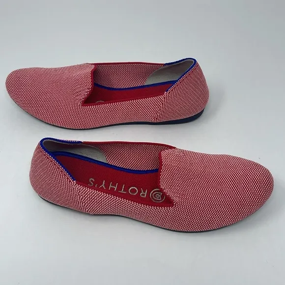 ROTHY’S: Lollipop Loafers. Rare/Retired. Red/White. Size 6. Slip On