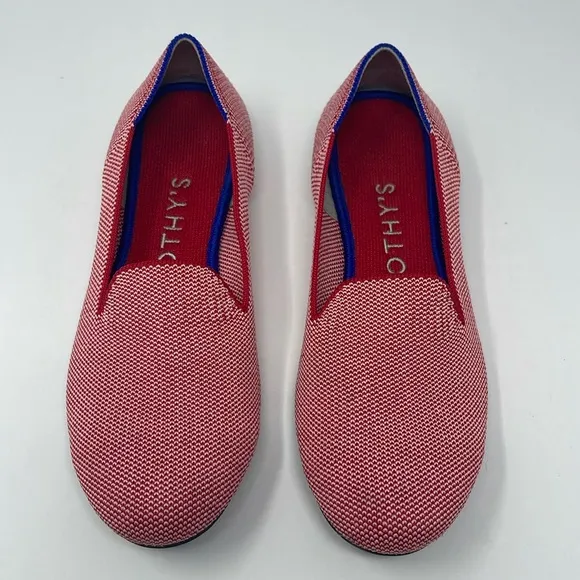 ROTHY’S: Lollipop Loafers. Rare/Retired. Red/White. Size 6. Slip On