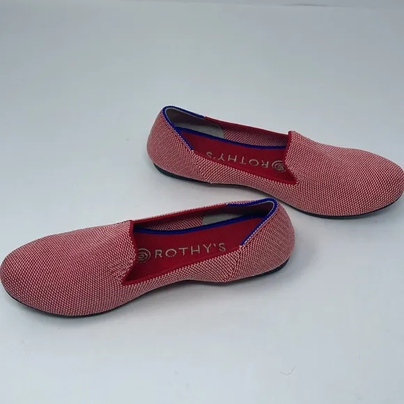 ROTHY’S: Lollipop Loafers. Rare/Retired. Red/White. Size 6. Slip On