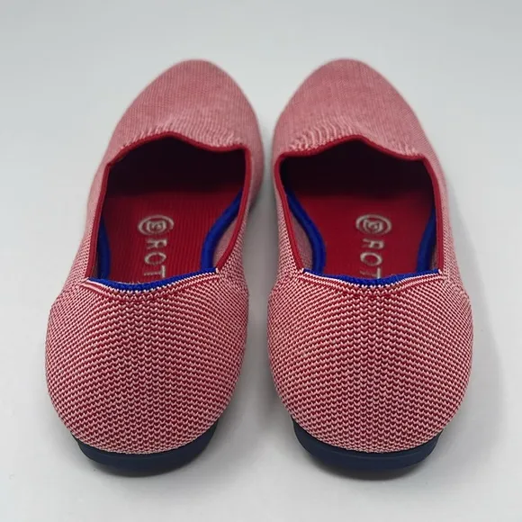 ROTHY’S: Lollipop Loafers. Rare/Retired. Red/White. Size 6. Slip On