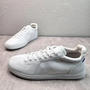 Rothy's RS01 Casual Sneakers Mens Sz 11 White Knit Low Top Sporty Comfort Shoes