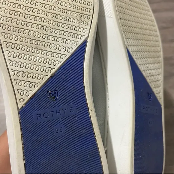 Rothy's White Knit Sneakers Low Trainers