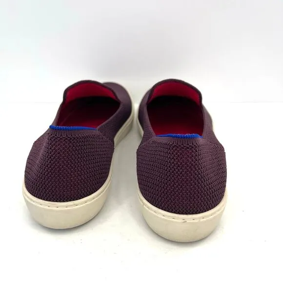 Rothy’s Women’s Burgundy Slip On The Original Loafers Sneaker Fig Shoes