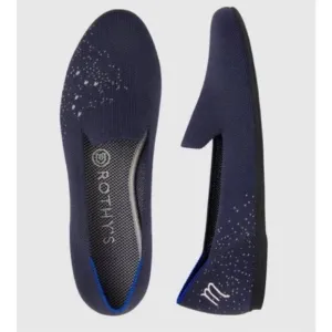 Rothy's Zodiac Scorpio Loafers Retired Slip On Washable Flat Navy Blue Size 12