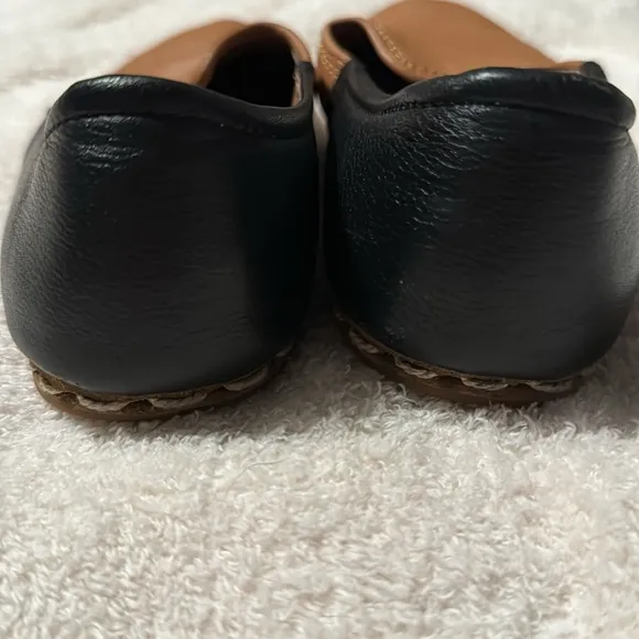 Sabah Slip On Loafers in Tan and Black