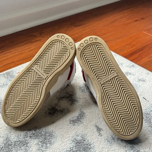 Saint Laurent Canvas Colorblock Pattern Sneakers 38
