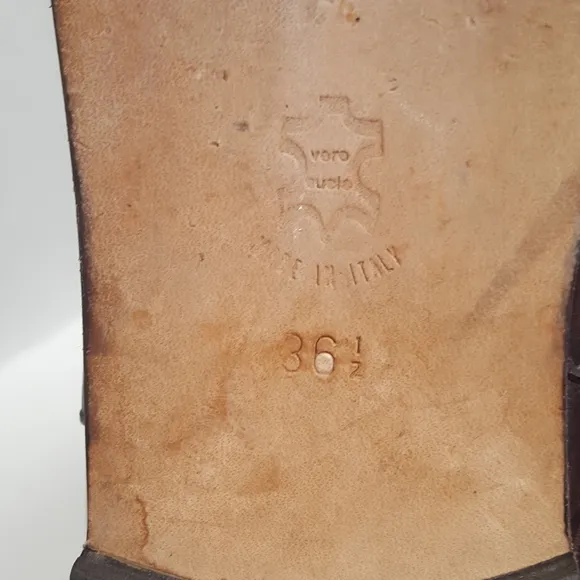 Saks Fifth Avenue brown leather riding boots 36.5