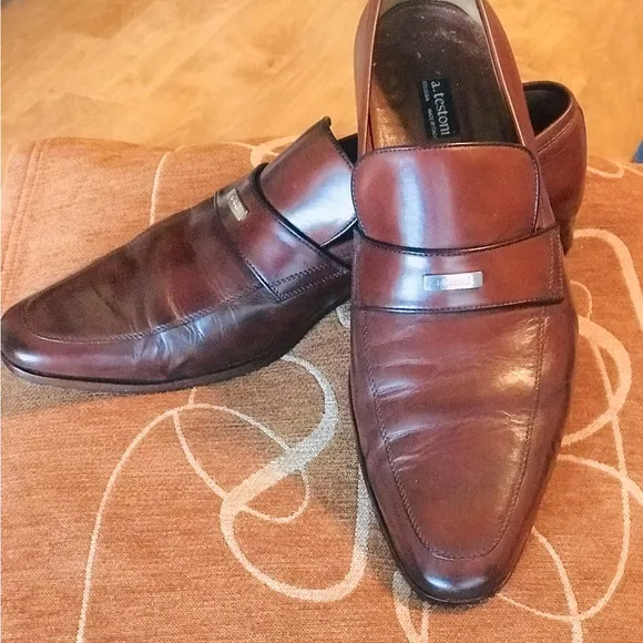 $SALE: A. TESTONI (Amedeo) Classic Leather Loafers (Slip-on)