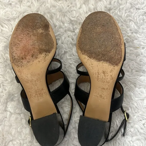 Salvatore Ferragamo Black Leather Women's Sandals size 7