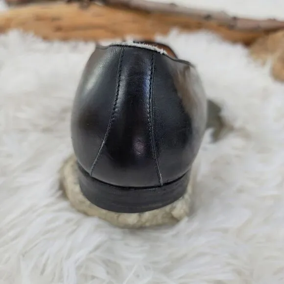 Salvatore Ferragamo black tasseled loafers leather