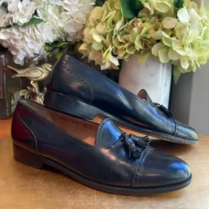 Salvatore Ferragamo Brogue Cap-Toe Tasseled Loafers