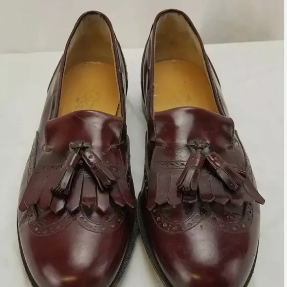 Salvatore Ferragamo Brown Leather Loafers with Tassels