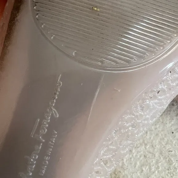 Salvatore Ferragamo Jelly Beige Ballet Flat  Comfort Sandals Closed Toes 7