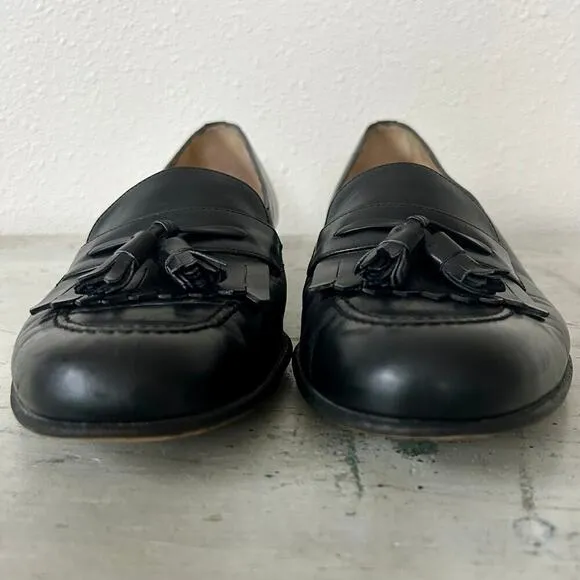 Salvatore Ferragamo leather loafers Kiltie tassel preppy black dress shoes 10 B​