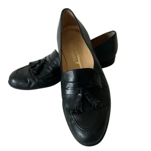 Salvatore Ferragamo leather loafers Kiltie tassel preppy black dress shoes 10 B​