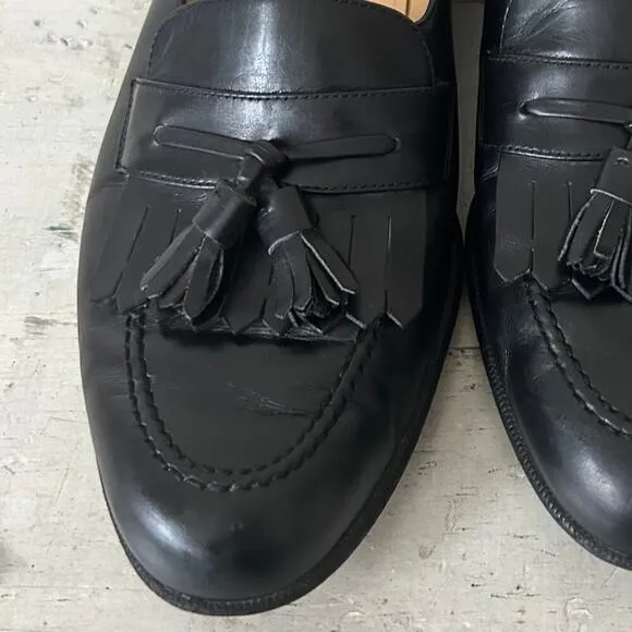 Salvatore Ferragamo leather loafers Kiltie tassel preppy black dress shoes 10 B​
