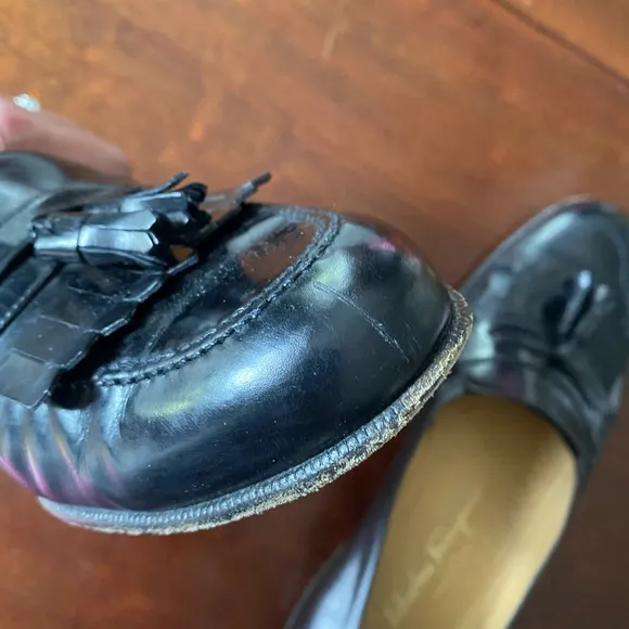 {salvatore ferragamo} Men’s Black Tassel Loafers