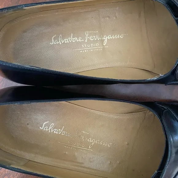 {salvatore ferragamo} Men’s Black Tassel Loafers