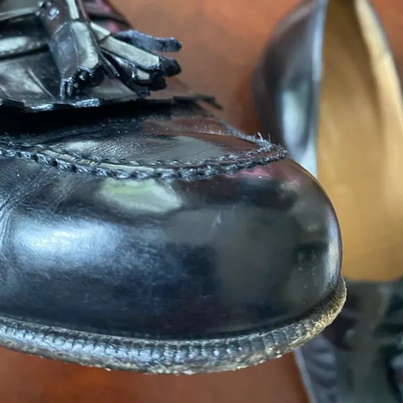 {salvatore ferragamo} Men’s Black Tassel Loafers