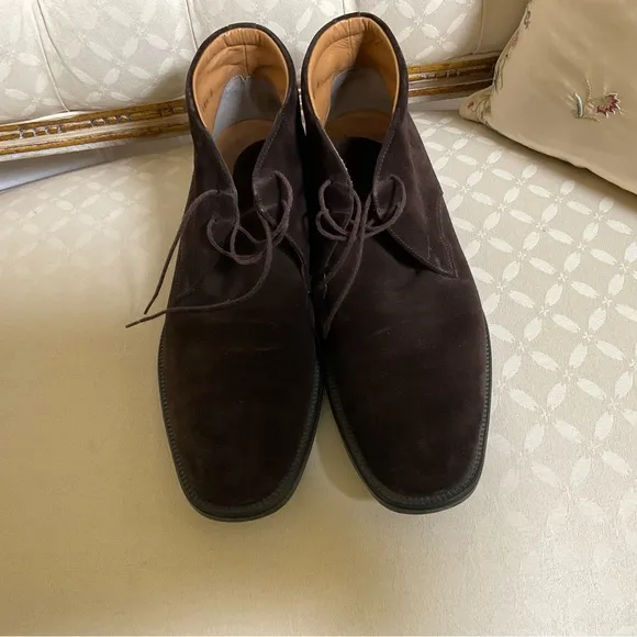 Salvatore Ferragamo Men’s Suede Desert Boots size 10.5