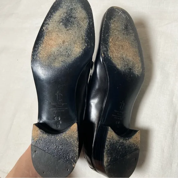 Salvatore Ferragamo Tramezza Leather Loafers