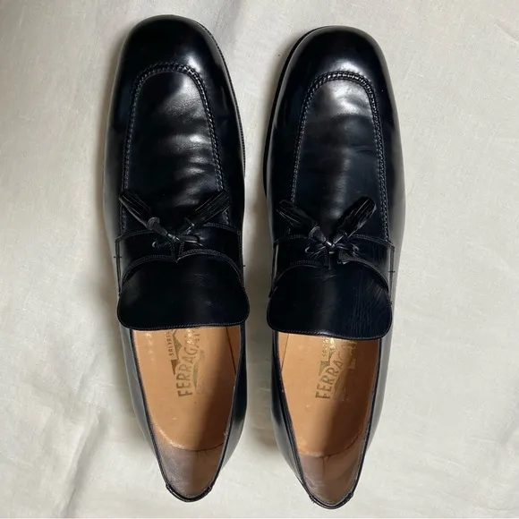 Salvatore Ferragamo Tramezza Leather Loafers