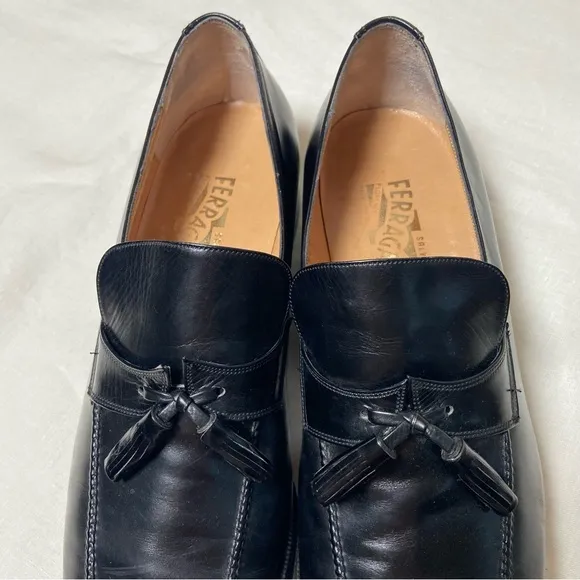 Salvatore Ferragamo Tramezza Leather Loafers