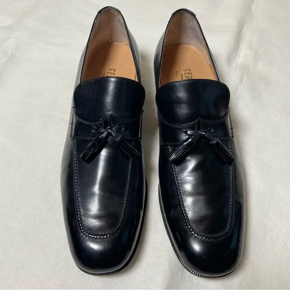 Salvatore Ferragamo Tramezza Leather Loafers