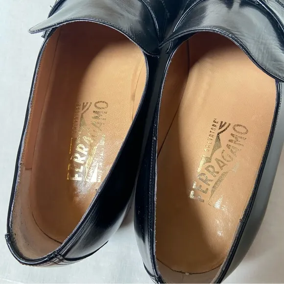 Salvatore Ferragamo Tramezza Leather Loafers