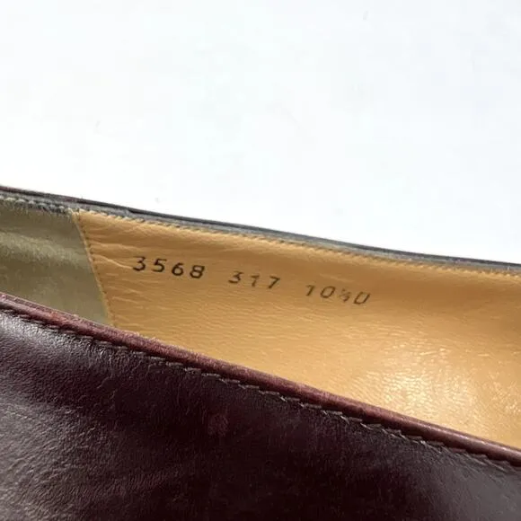 Salvatore Ferragamo Women's Slip On Leather Loafers Brown
