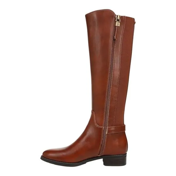 Sam &amp; Libby Women's Percy Regular Calf Knee High Riding Boots Brown Size 10
