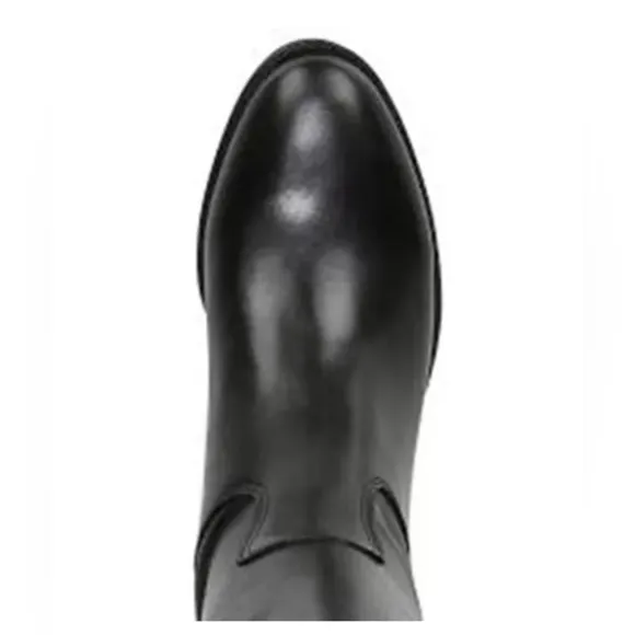 Sam Edelman $200 Penny Knee High Riding Black Leather Riding Boots Size 6 NWT
