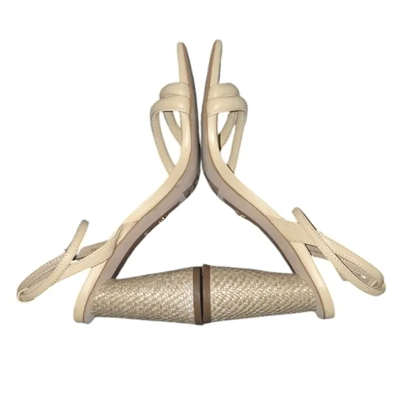 Sam Edelman Beige Kia Block Heel Sandal