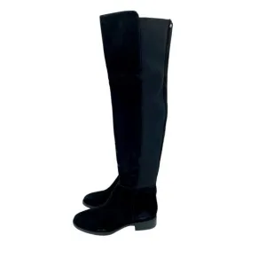 Sam Edelman Boots Pam Black Suede Leather Over the Knee Black Sz 6.5 New