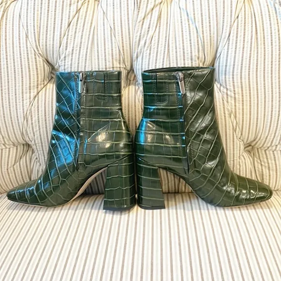 SAM EDELMAN Codie croc embossed Ankle Bootie