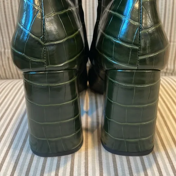 SAM EDELMAN Codie croc embossed Ankle Bootie