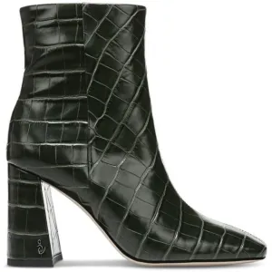 SAM EDELMAN Codie croc embossed Ankle Bootie