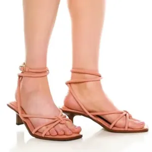 Sam Edelman Dia Pink Leather Strappy Sandal Size 9.5