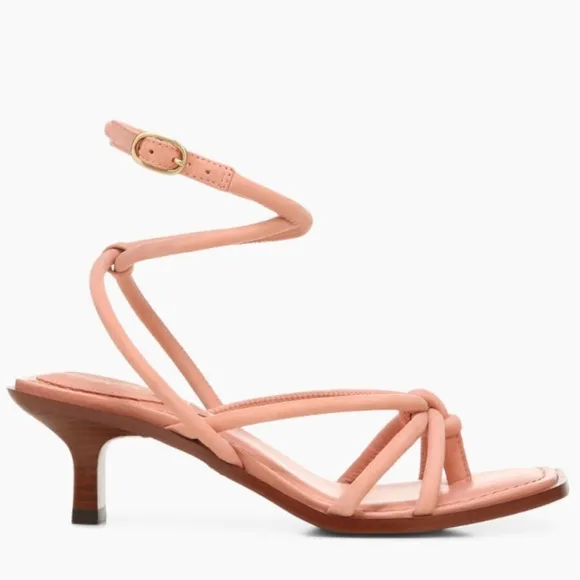 Sam Edelman Dia Pink Leather Strappy Sandal Size 9.5