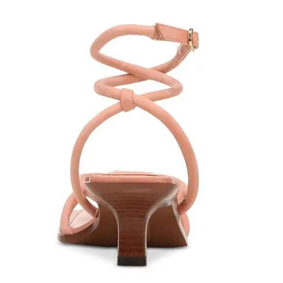 Sam Edelman Dia Pink Leather Strappy Sandal Size 9.5