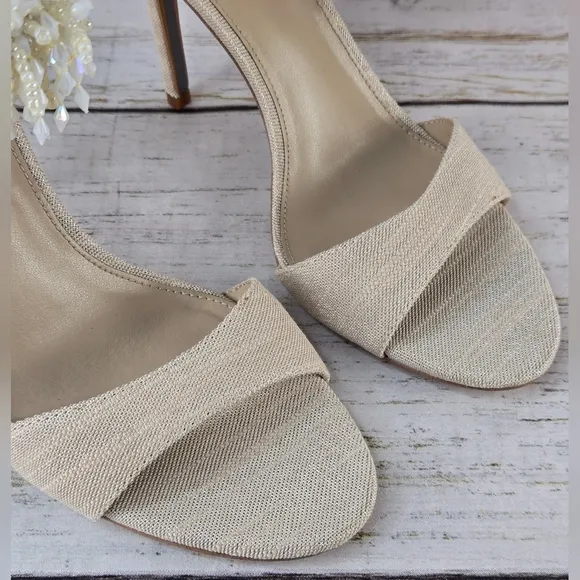 Sam Edelman Gillie Embellished Beaded Ankle Strap Heeled Sandals Women's Size 8