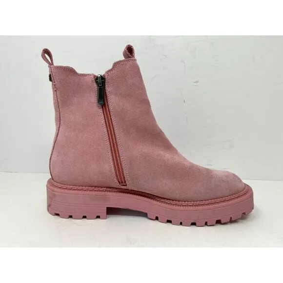 Sam Edelman KIds Pink Laguna Chelsea Lug Sole Boots size 4 pink