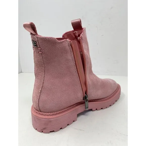 Sam Edelman KIds Pink Laguna Chelsea Lug Sole Boots size 4 pink