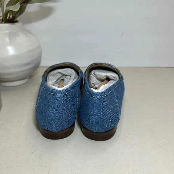 Sam Edelman Loraine Denim Bit Loafers Navy Blue Women's US 6 NWOB Slip On