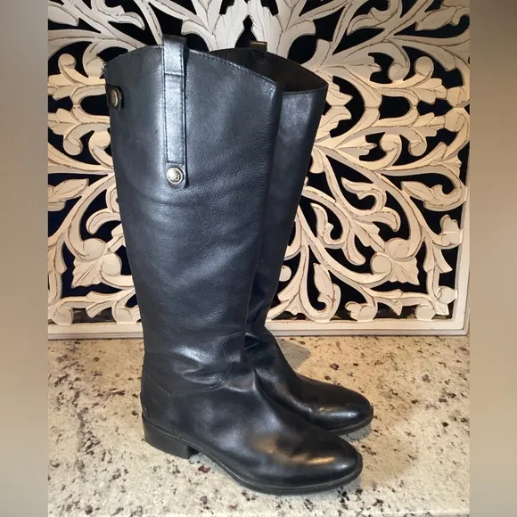 Sam Edelman Penny Riding Boots Black Size 8.5