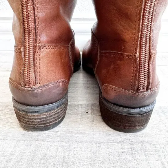 Sam Edelman Penny Riding Boots Women's Size 6 Whiskey Brown Leather Countryside