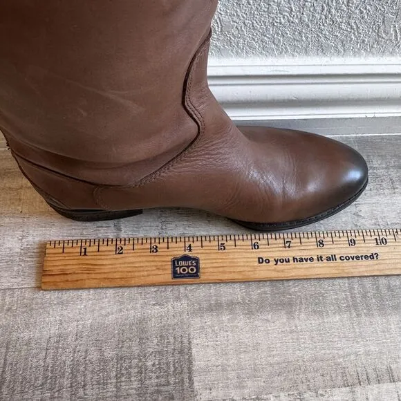 Sam Edelman Penny Riding Boots Women's Size 6 Whiskey Brown Leather Countryside