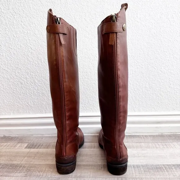 Sam Edelman Penny Riding Boots Women's Size 6 Whiskey Brown Leather Countryside