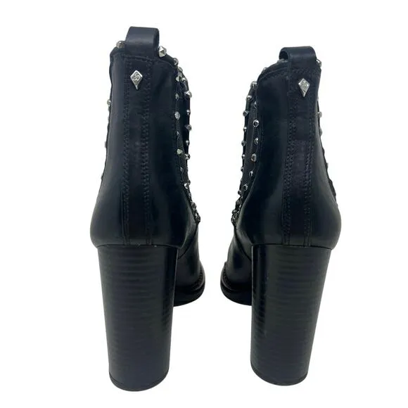 Sam Edelman Salma Genuine Leather Studded Boots 9 Edgy Punk Grunge