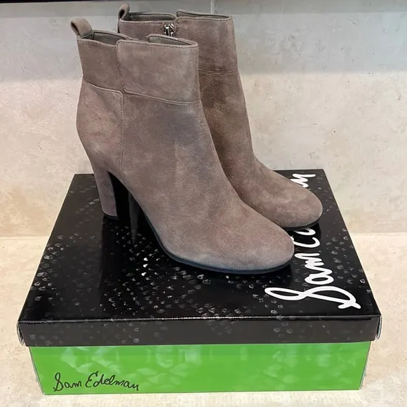 Sam Edelman Sianna Flint Suede Leather Boots